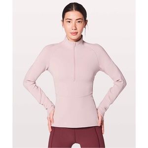 Lululemon Weather or Not 1/2 Zip mauve jacket